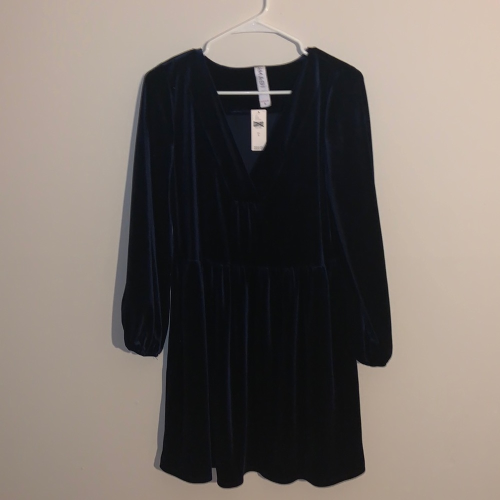 NWT Amadi by Anthropologie Greta Velvet Tunic Dress